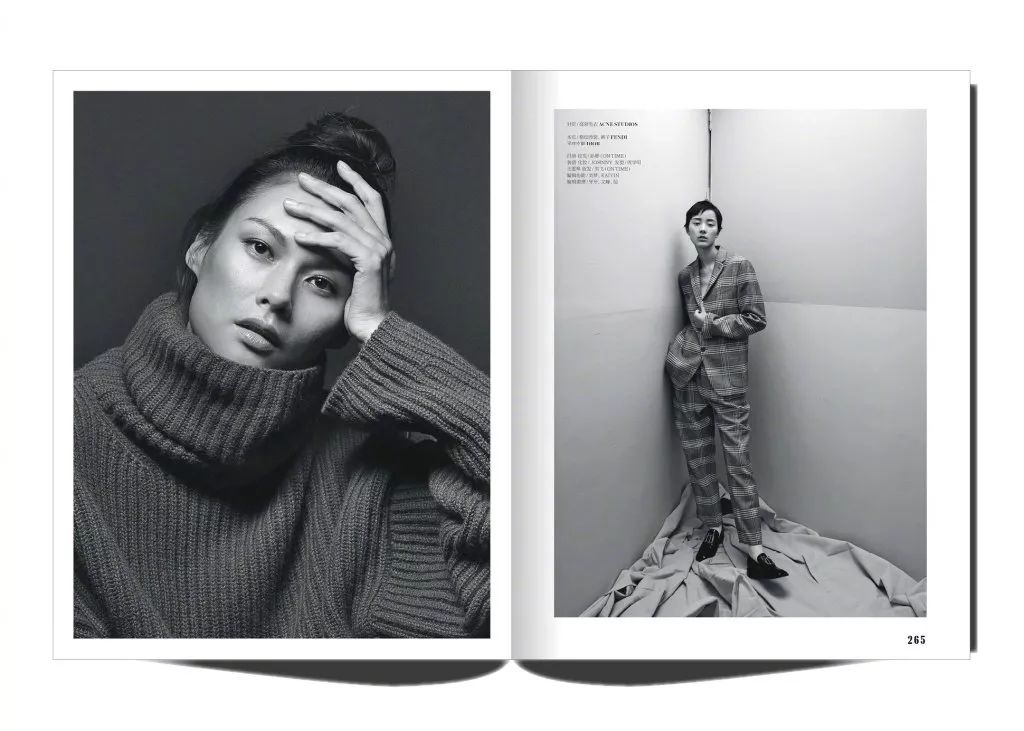 雎晓雯和国外模特拍广告,超模雎晓雯穿搭