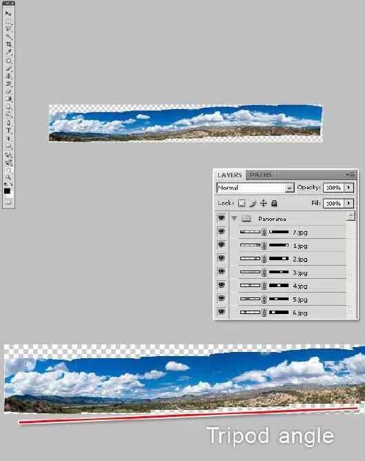 在ps中全景接片的方法,ps如何制作全景图片
