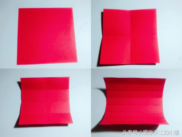 学折蝴蝶结戒指,七夕手工戒指折纸