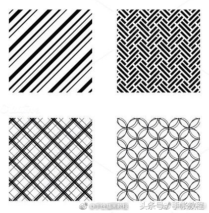 36种几何纹理，涵盖多种图形，好好学一下吧！