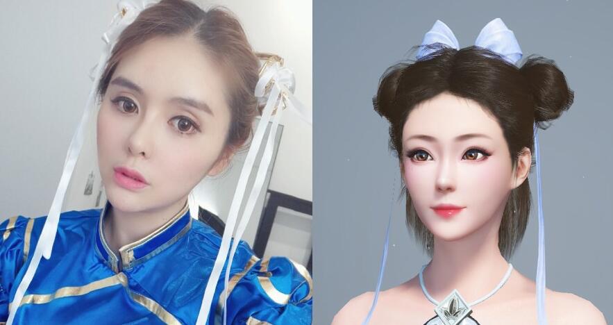 网友用张琪格形象玩古剑奇谭OL她的“治疗”能力应该很强