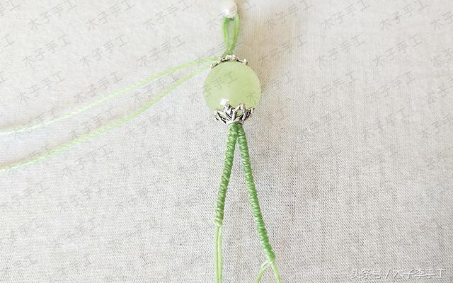 素圈米奇项链编织教程,项链编织教程慢动作