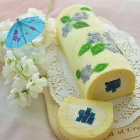 简单彩绘蛋糕卷,彩绘天使蛋糕卷