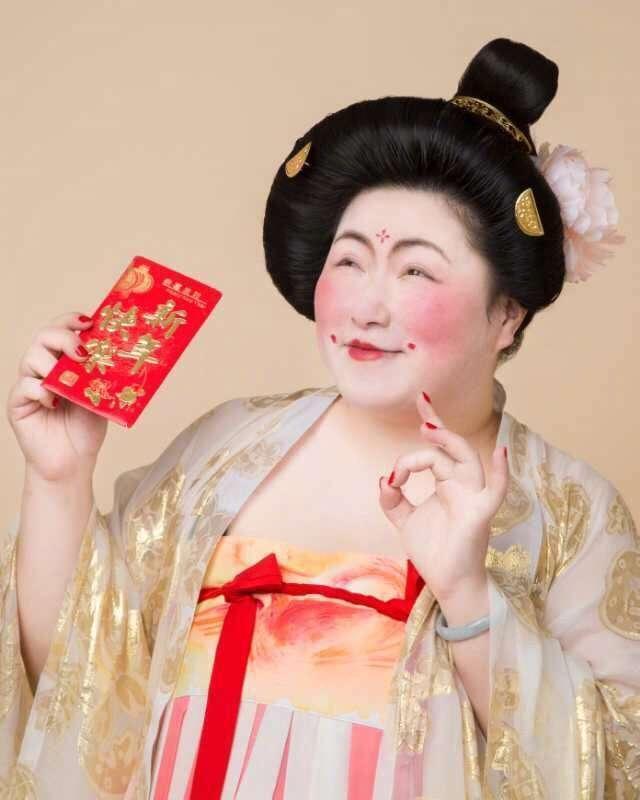 以胖为美大唐,唐服女装惊艳国外