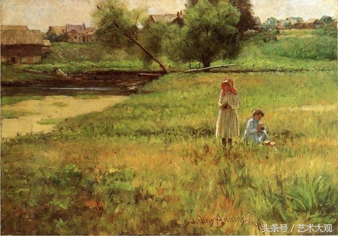 艺术大观油画,美国风景油画高清大图