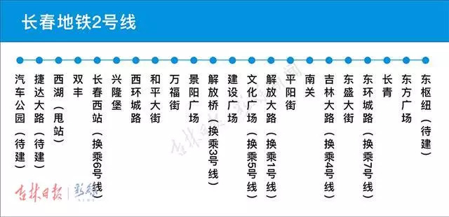 长春轨道3号线各站首末时间表,长春轨道交通3号线与2号线换乘