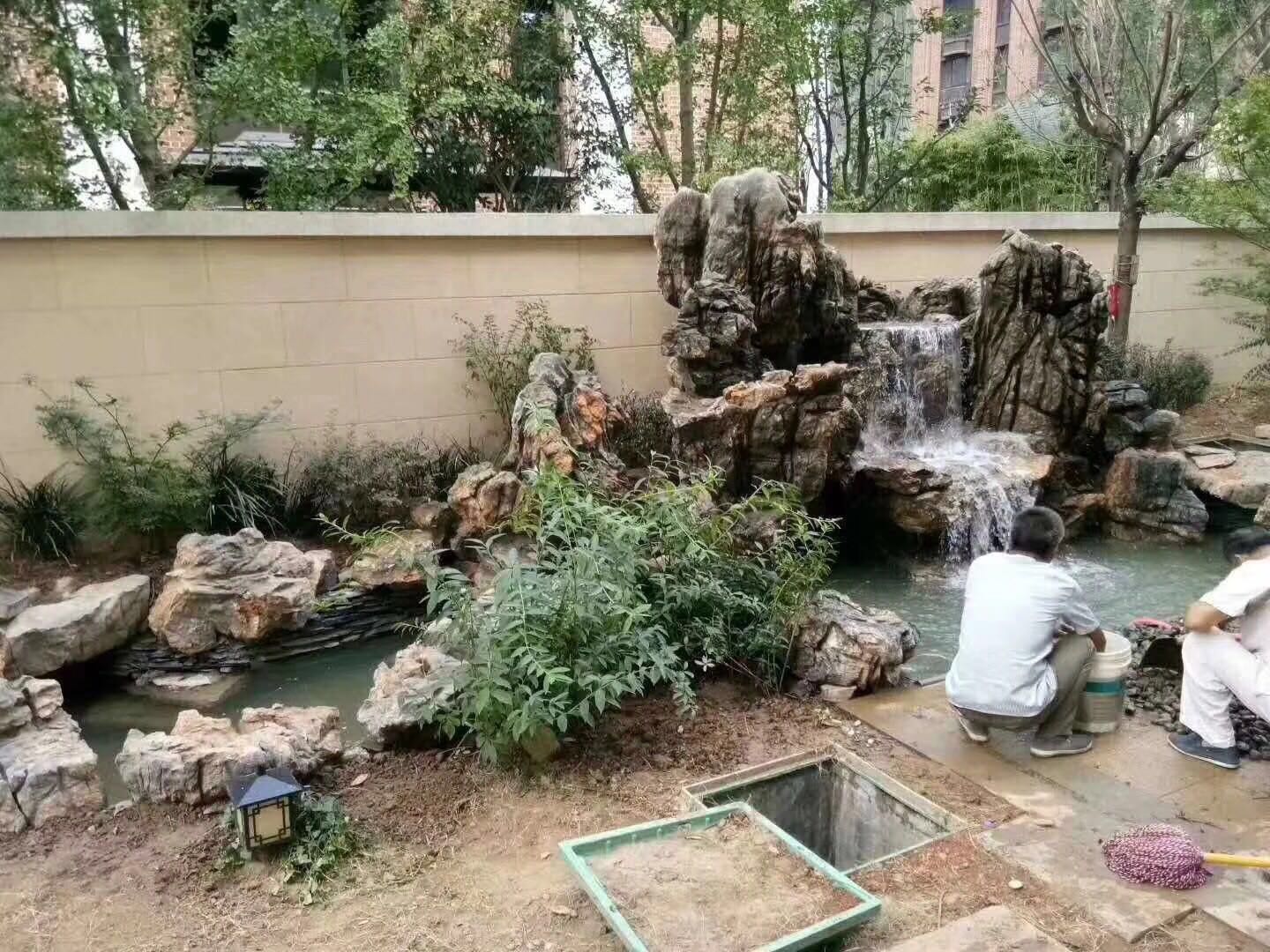 如何打造庭院假山和水景相结合,室内假山庭院假山制作教程