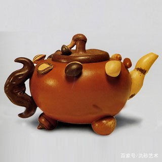 紫砂茗壶赏析,紫砂盅装饰