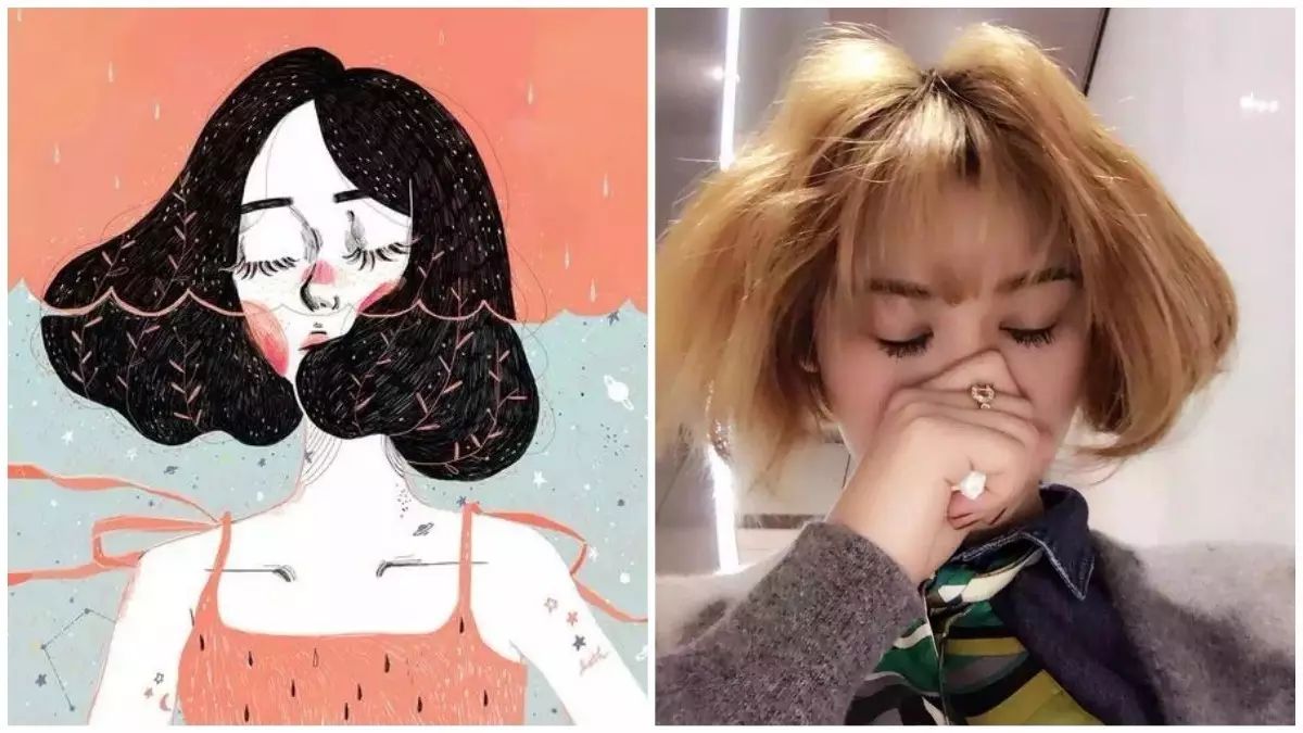 想象的发型和实际的发型对比图,发型真的很重要不同发型差距真大