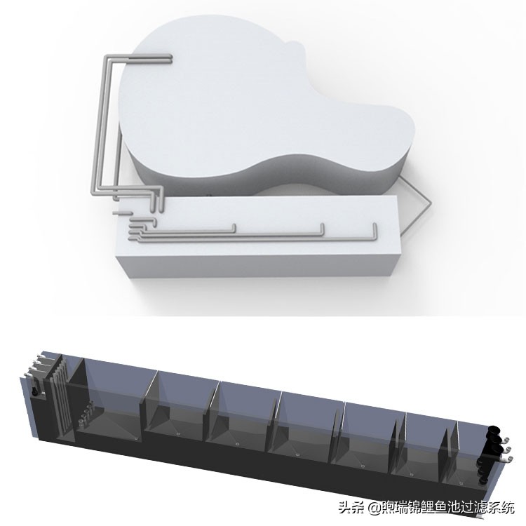一个强大的过滤系统,一个过滤系统带多个鱼缸