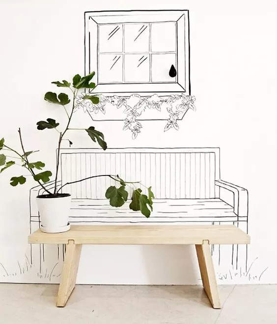 家周围的墙绘,家里的一处角落墙绘