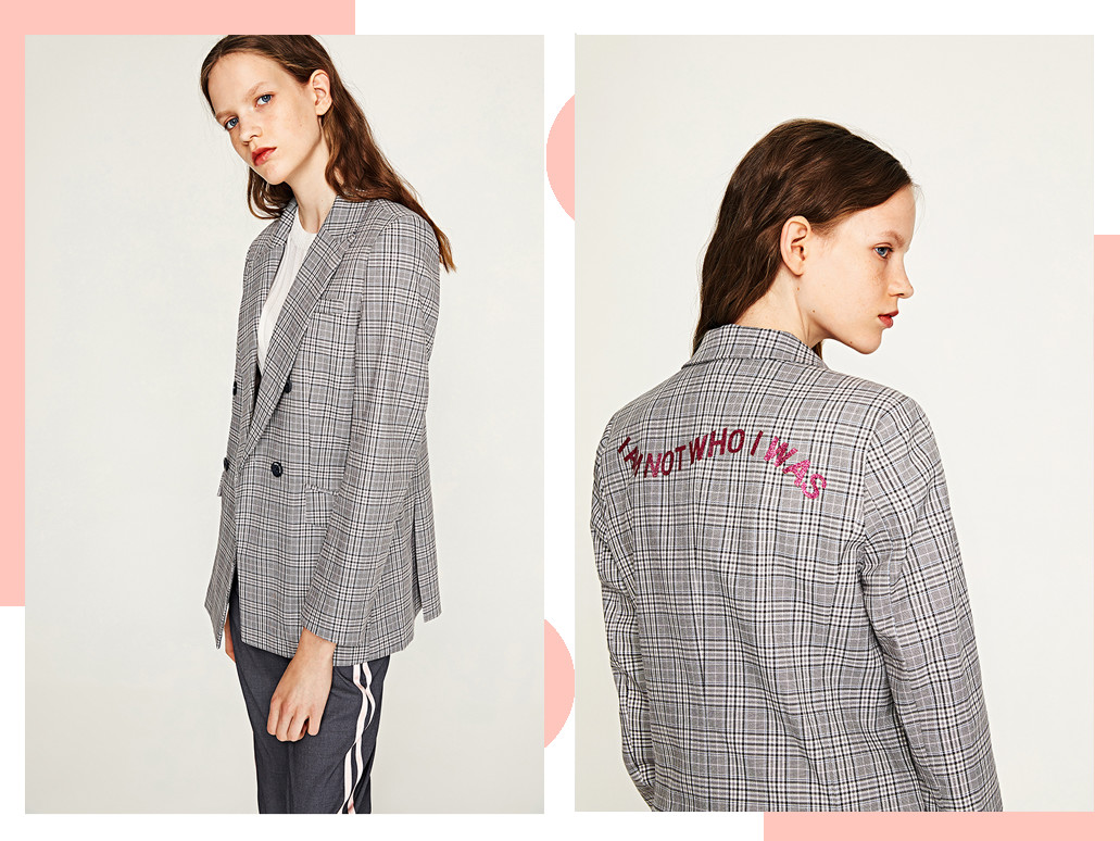 胸大溜肩身材穿搭,棋盘格纹坎肩穿搭