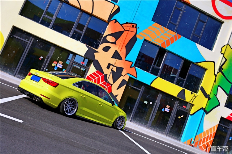 黑龙江车友打造低姿态“柠檬黄”奥迪A3，玩车同时不忘疼老婆！