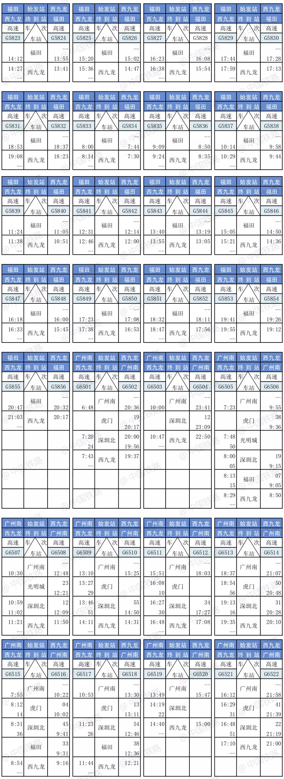 广深港高铁乘车攻略来了,广深铁路最新列车时刻表