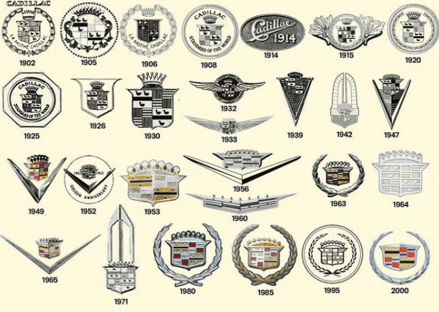 凯迪拉克历代车标,最丑五大车标凯迪拉克