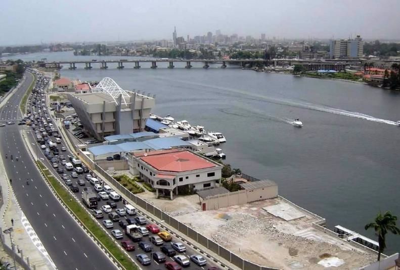 尼日利亚首都拉各斯全景图,尼日利亚拉各斯城市北部