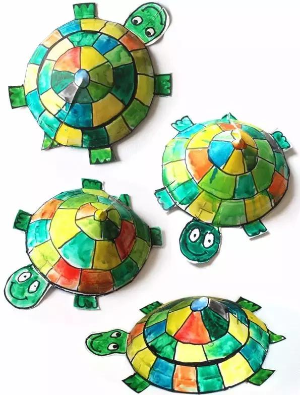 白纸盘手工制作图片大全创意,幼儿园手工作品十二生肖纸盘