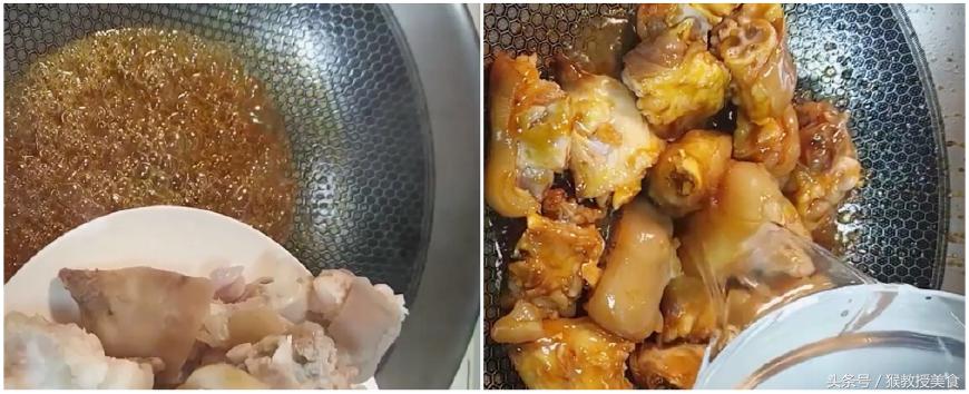 花生炖猪脚有点苦,花生炖猪蹄原味