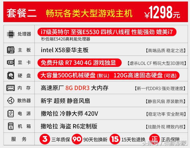 淘宝千元机配置高靠谱吗,淘宝上的千元主机靠谱吗
