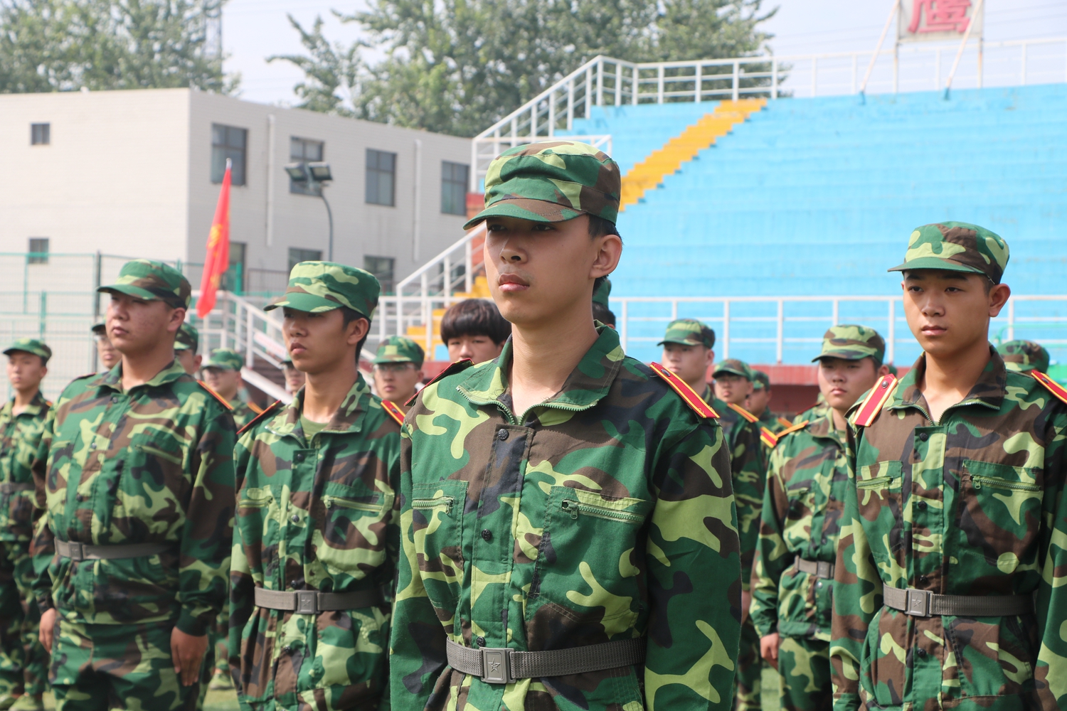 石家庄信工职业学院军训,石家庄信工藁城校区军训