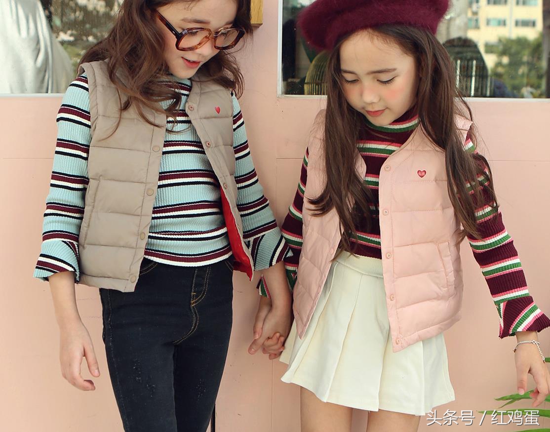 七岁女孩衣服秋冬款韩货,韩国女童6-12岁套装潮流