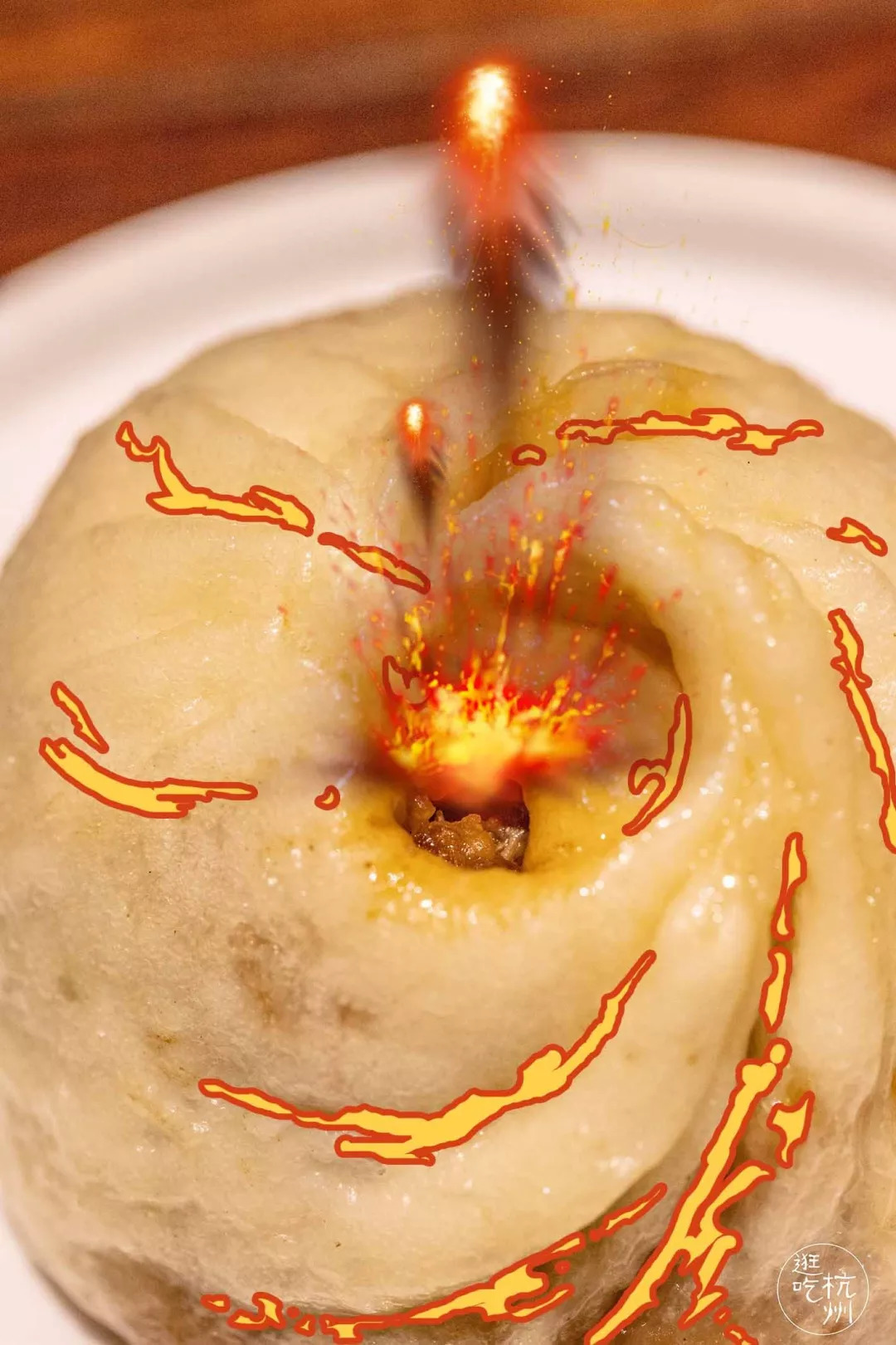 “火山口”肉包来了！每天卖出3000个，开车4小时……