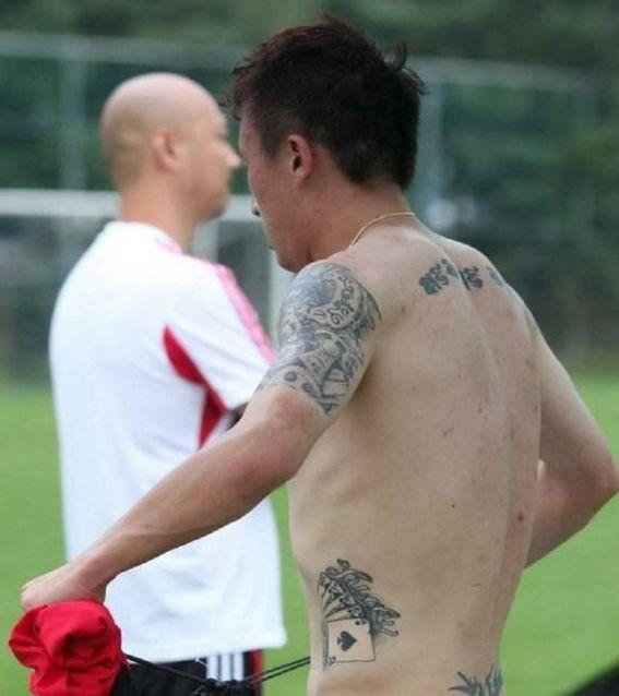 国足纹身图片,国足纹身