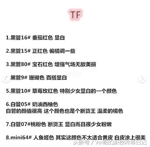 史上最全口红,最好看又好用的口红推荐哪款