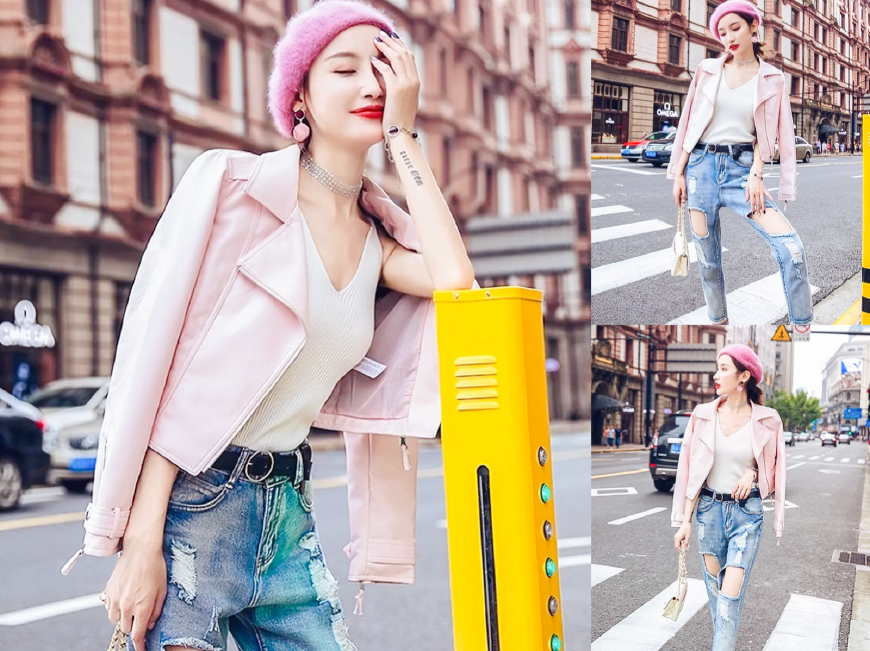 今年冬季最流行小皮衣新款,当季流行女装皮衣