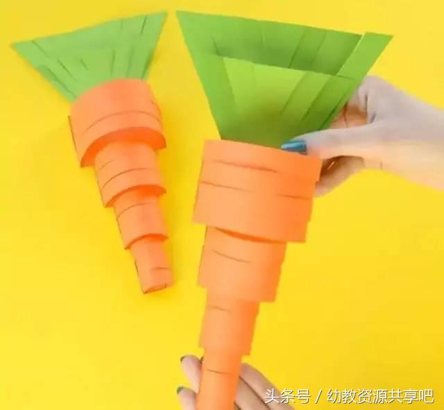 用彩色纸条制作手工卡纸,超简单卡纸手工特别好看