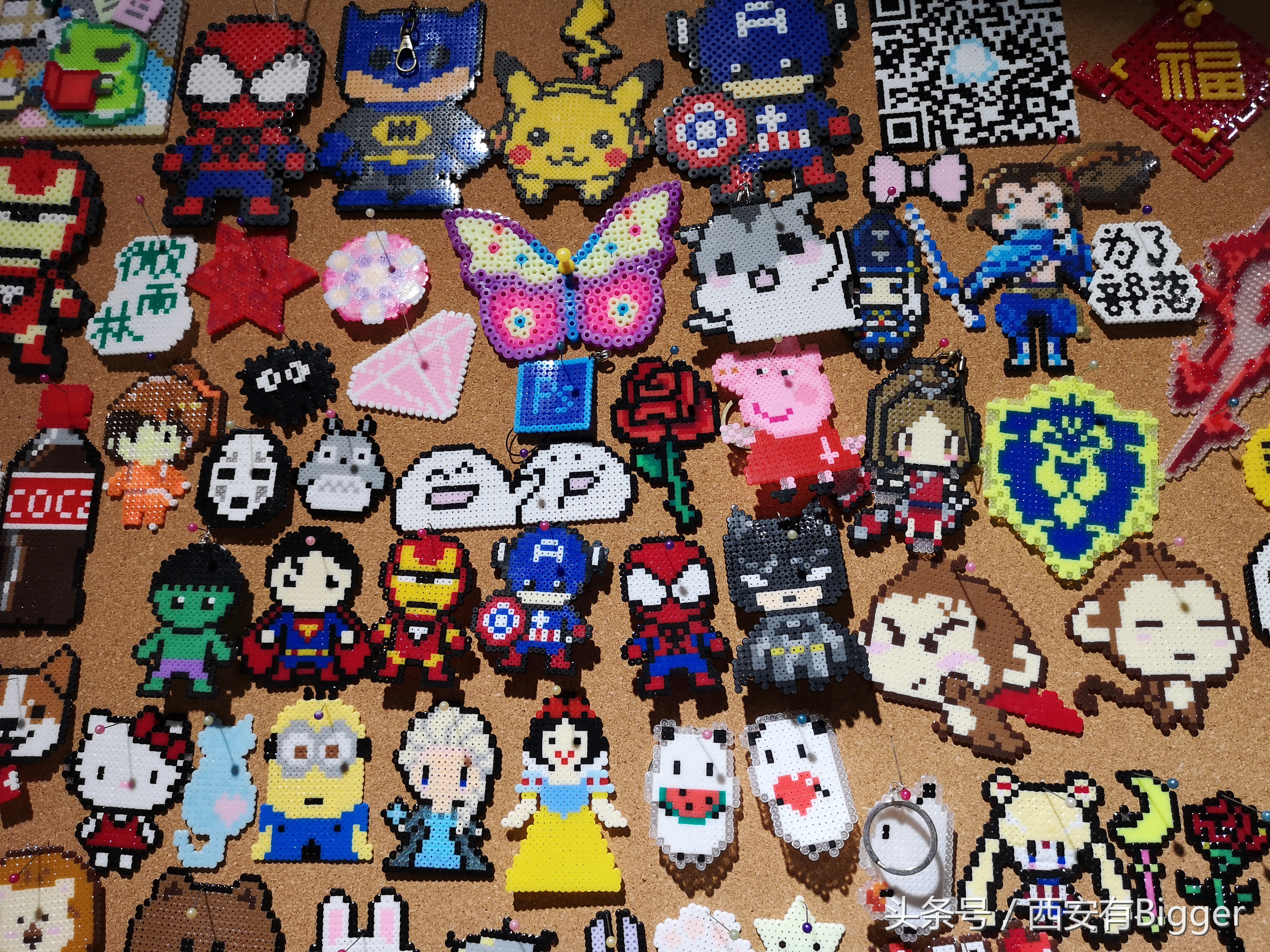 diy拼豆豆教程,儿童智力拼拼乐