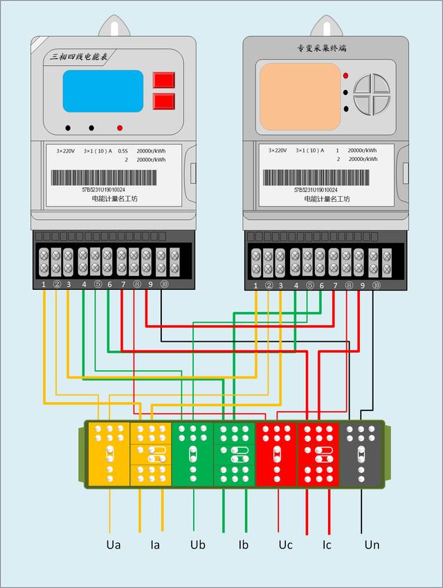 三相电能表加互感器实物接线视频,互感器与电能表标准接线方法