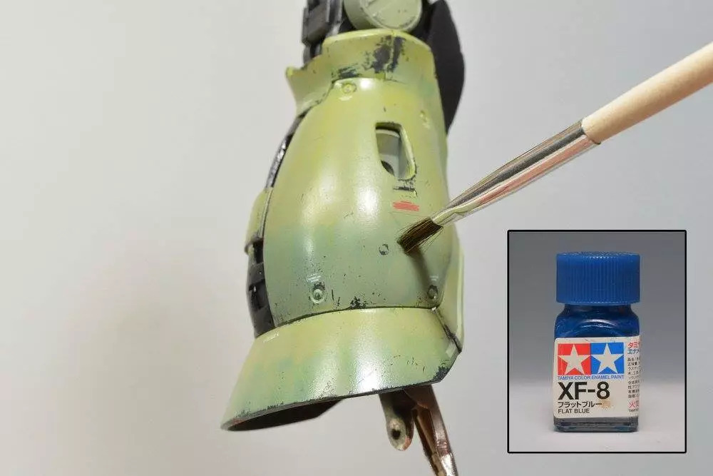 扎古模型拼装过程,高达模型旧化教程