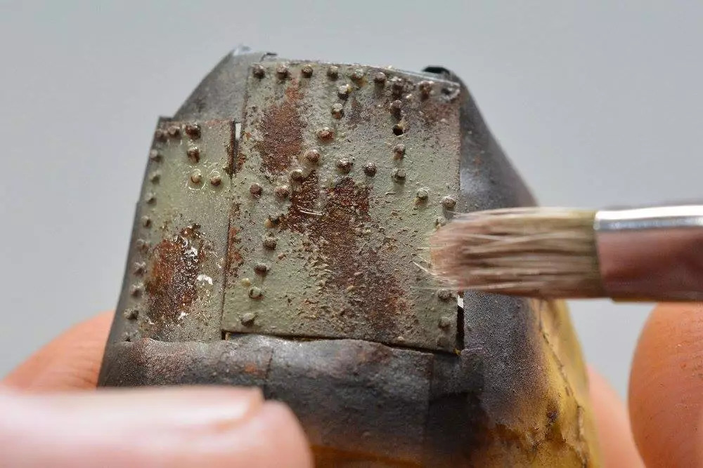 扎古模型拼装过程,高达模型旧化教程