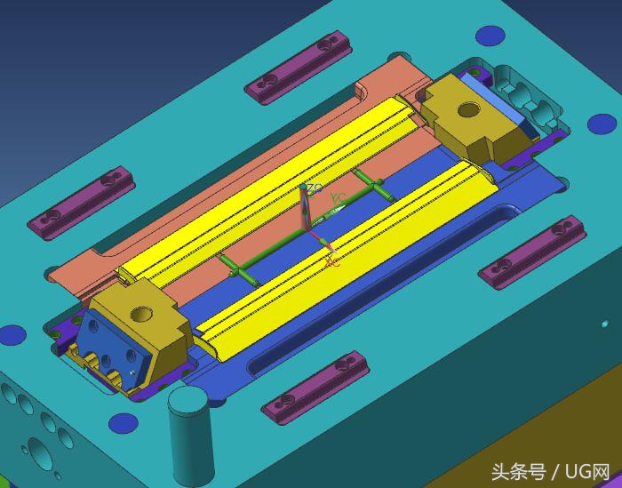 模具浮料滑块动态图,模具滑块图纸2维图怎么看