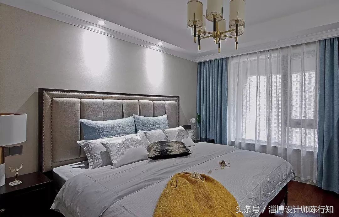 卧室软装窗帘搭配效果图,软装搭配卧室窗帘