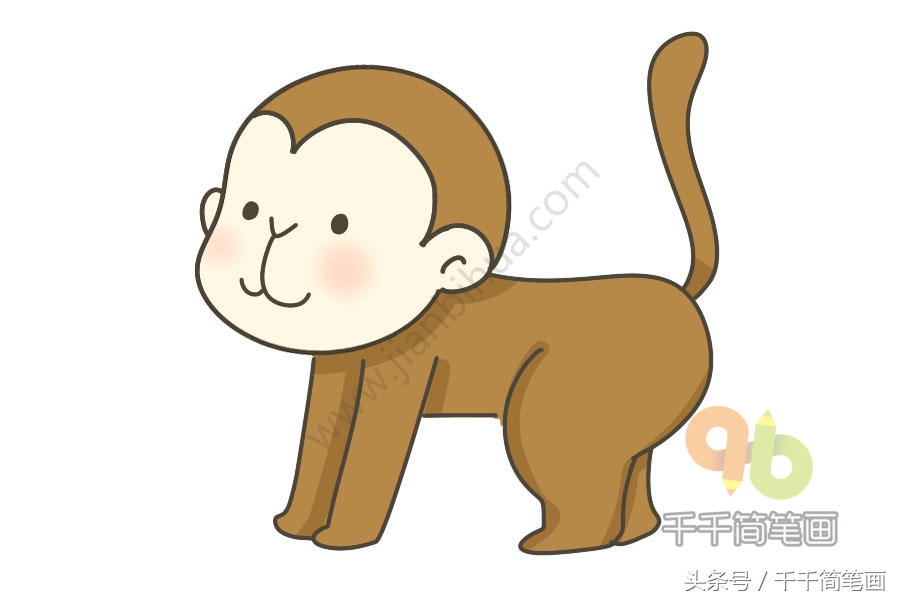 动物园大门简笔画简单又好看,动物园里的熊简单又帅气简笔画