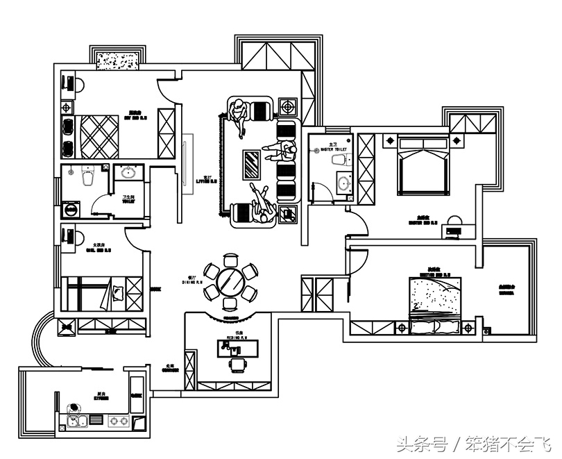 南阳龙都花园4室装修,南阳田园新城装修风格