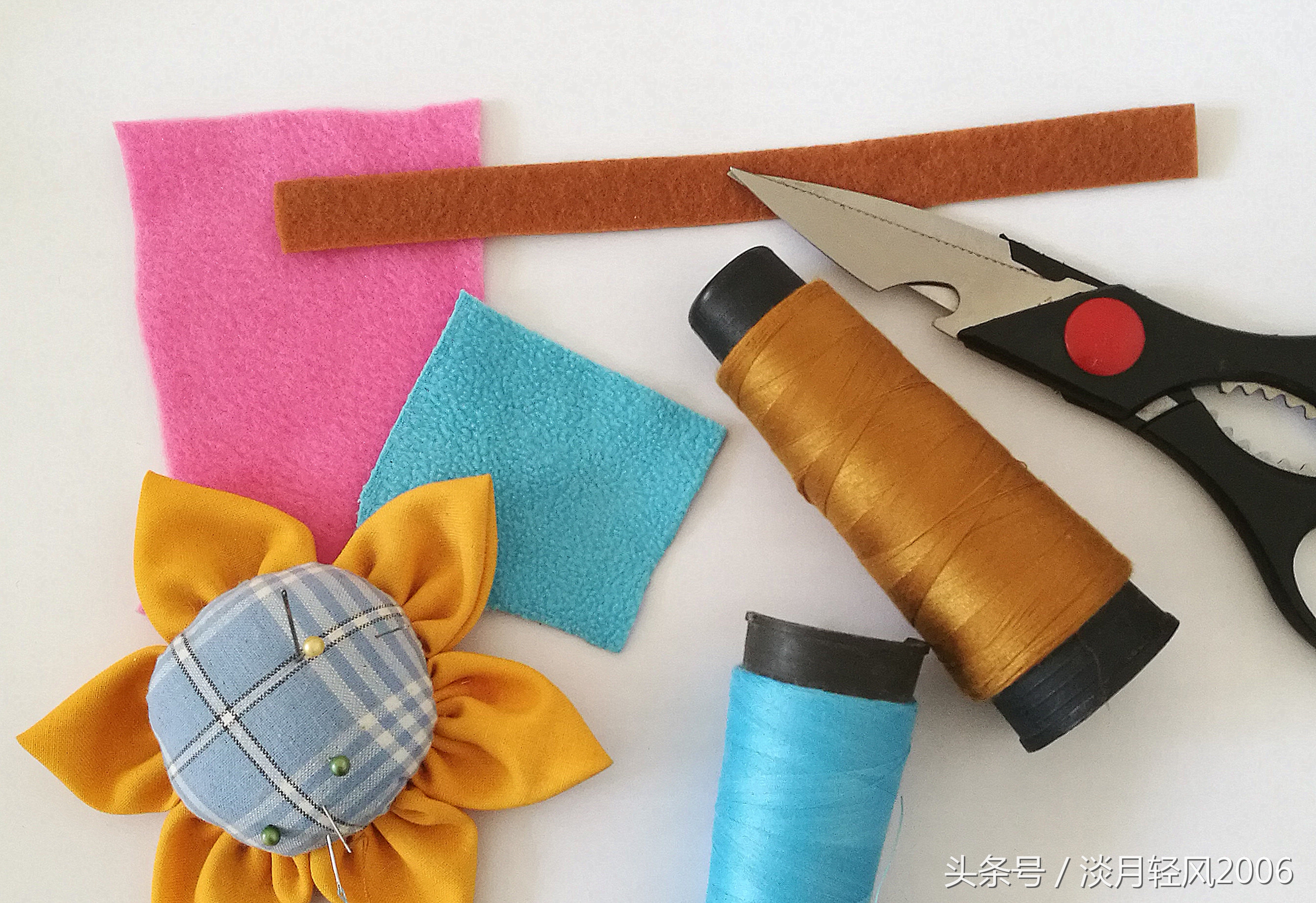 不织布做蝴蝶和甲壳虫,不织布蝴蝶简单手工图片