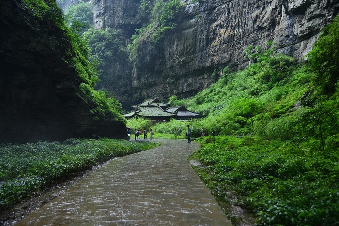 天福官驿在哪个风景区,武隆天坑天福官驿