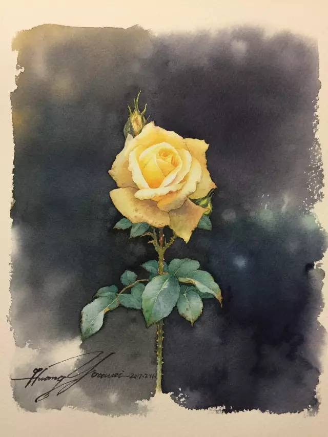 情人节用丙烯画画,情人节教我们画玫瑰