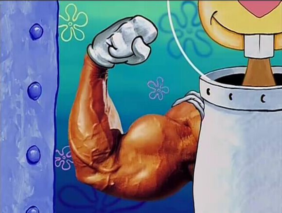 海绵宝宝与珊迪合唱,海绵宝宝牵着珊迪的手