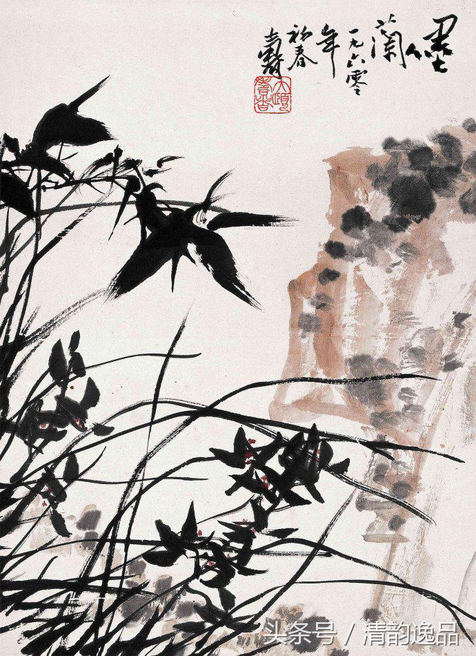 潘天寿花鸟真迹一百幅大赏,潘天寿山水画名作欣赏