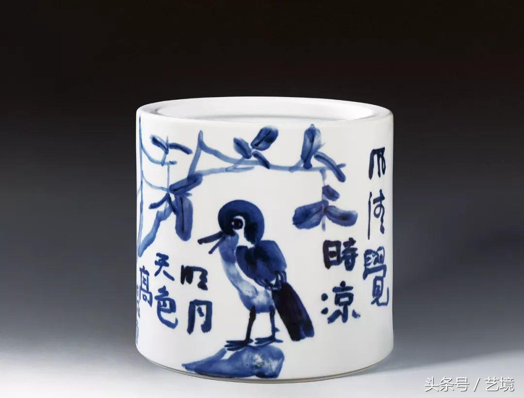 古涧一枝梅原文,梅兰竹菊手绘釉上彩瓷板画