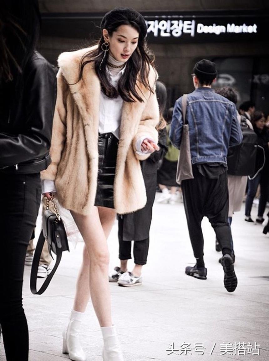 韩国街拍穿搭走秀 (2019首尔时装周街拍模特)