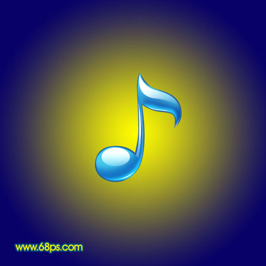 ps怎么做音符小图案,ps制作水晶文字教程