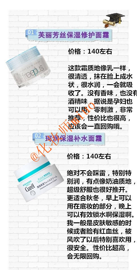 十大好用平价面霜50元,高保湿面霜干皮推荐平价