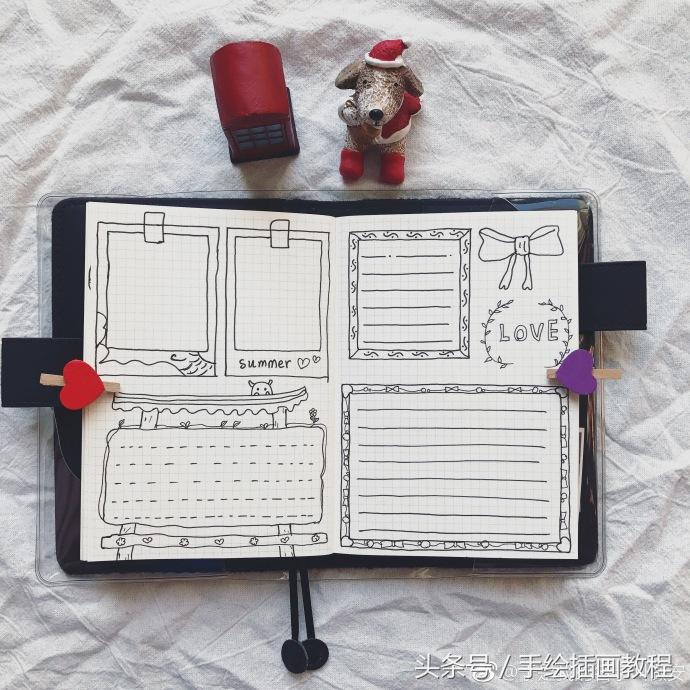 手抄手账排版容易又好做,简单手抄手账教程