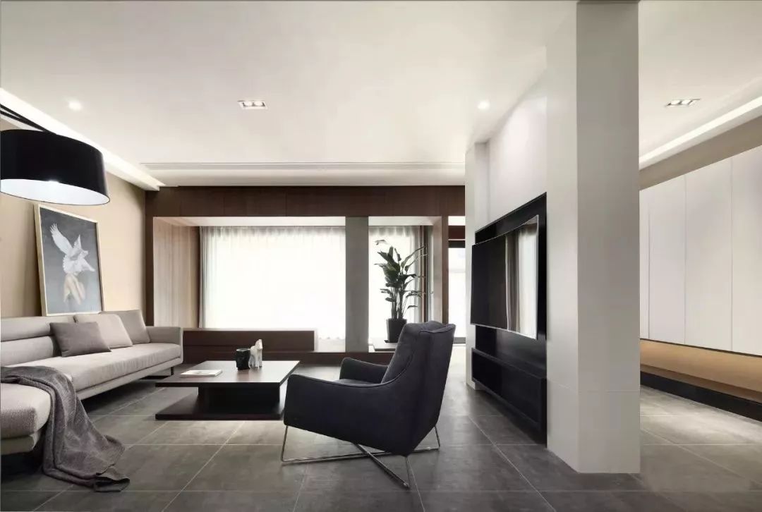 灰色哑光地砖800*800铺贴效果,暖灰色地砖装修效果图现代简约