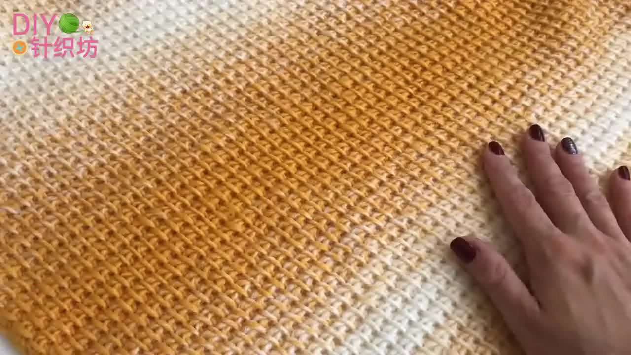 渔网三角围巾钩针教程,钩针编织三角围巾视频教程